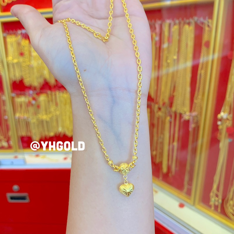 สร้อยคอทอง1สลึง Yonghenggold ลายโซ่ซีดีพร้อมจี้ ทองคำแท้96.5% สินค้ามีใบรับประกัน ราคา ถูกที่สุด ดีลบีเคเค แกลเลอรีภาพที่ 2