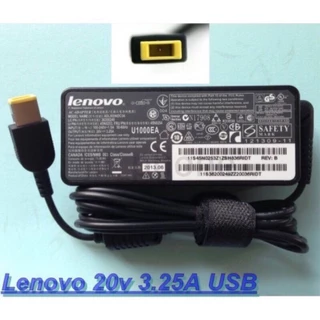 Lenovo Adapter 20V/3.25A 65W หัว USB สายชาร์จ เลอโนโว่ อะแดปเตอร์, สายชาร์จ Lenovo (le003)