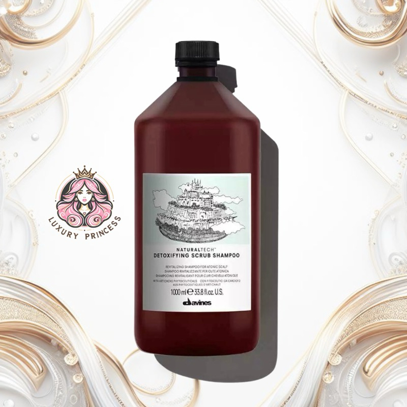 Davines Detoxifying Scrub Shampoo แชมพู สำหรับหนังศีรษะ และเส้นผมที่มีสิ่งสกปรกตกค้าง