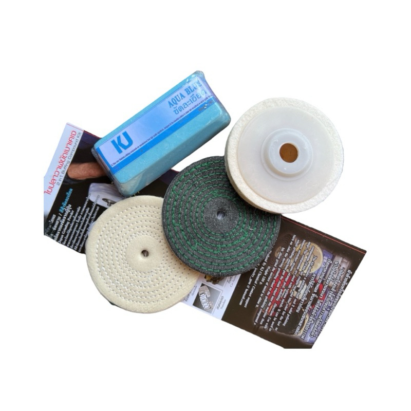 เคเจไขปลาวาฬชุดขัดเงาโลหะ สแตนเลส ขัดตกแต่งโลหะเพิ่มความเงา บลรอยชิ้นงานได้ทุกชนิด