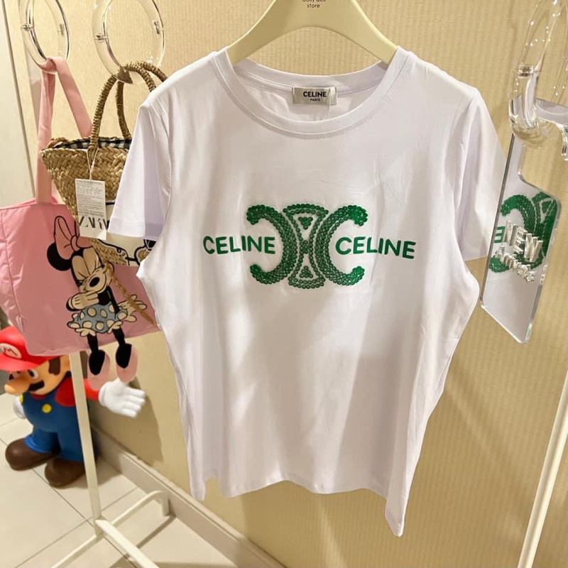 T-shirt 🖤🤍 เสื้อยืด งานแต่งอะไหล่ CL งานป้าย Dolly dell