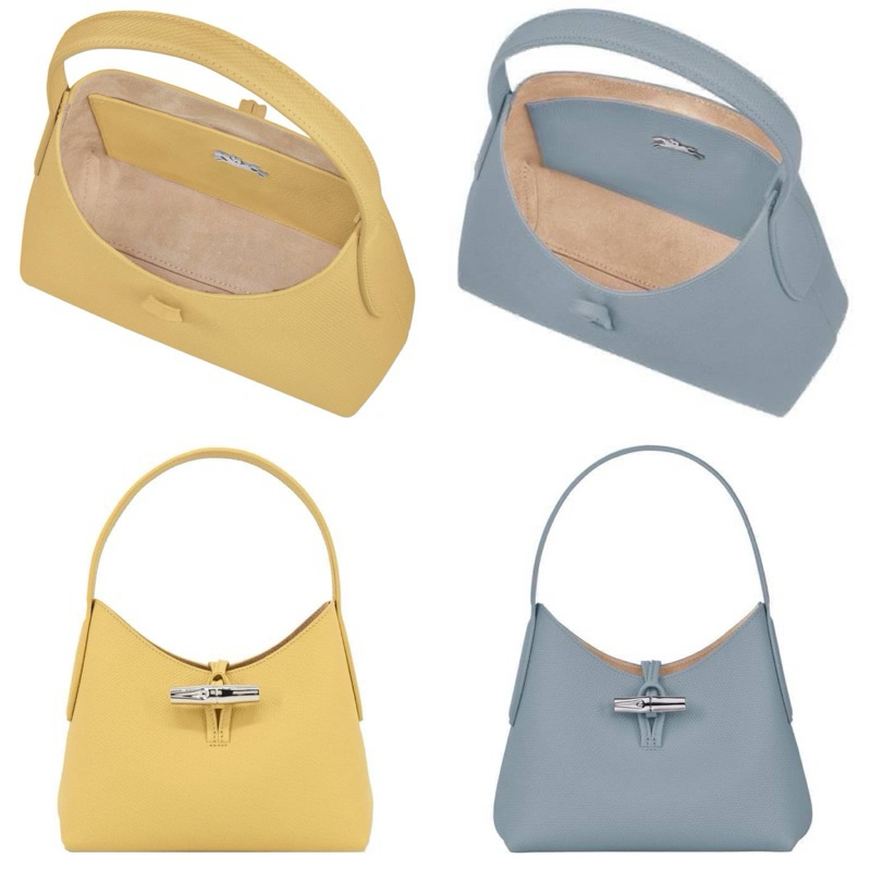 🎀 (สด-ผ่อน) กระเป๋า Longchamp Roseau Roseau shoulder bag XS สีชมพู สีน้ำตาล สีเทา khaki ฟ้าอมเขียว ส้ม