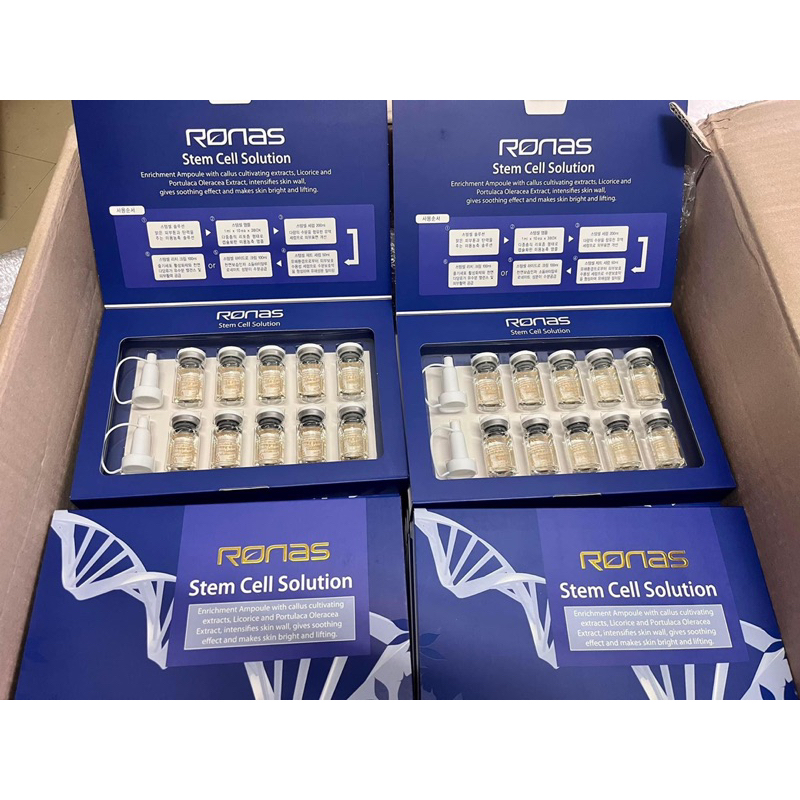 Ronas stem cell solution (10ขวด)เซรั่มสเตมเซลล์ หน้าใสจากเกาหลี ของแท้พร้อมส่ง