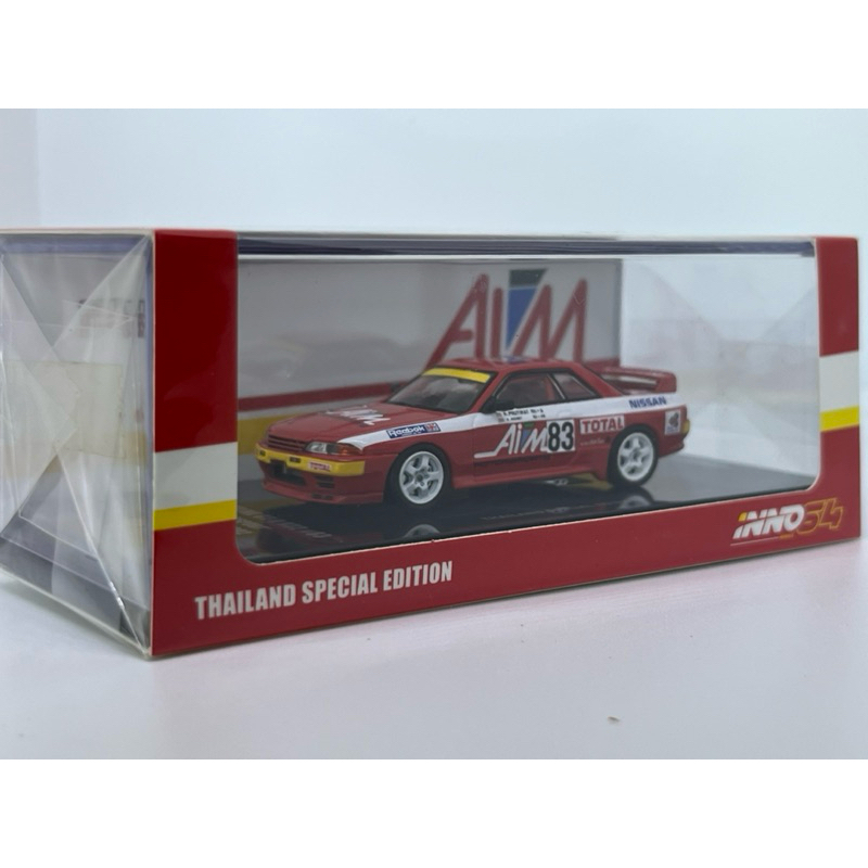 Nissan Skyline GT-R R32 No.83 Aim Motorsport JTC Fuji 500KM 1992 Thailand Special Edition 1/64 (INNO