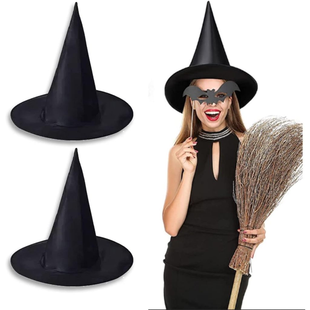 Halloween witch hat, black หมวกแม่มด ฮาโลวีน