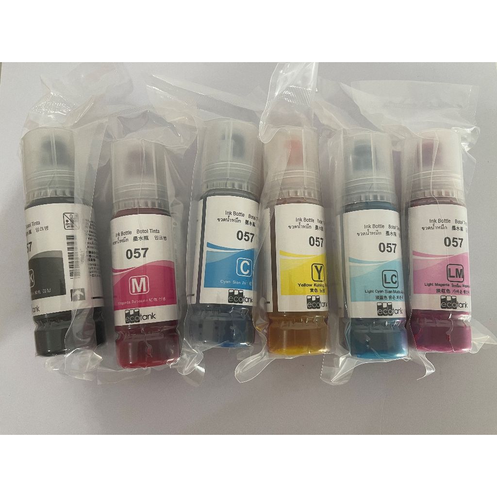 (คล้ายกัน)EPSON 057 (T09D100-600) แบบไม่มีกล่อง แท้100%หมึกแท้งค์สำหรับรุ่น L8050 L18050