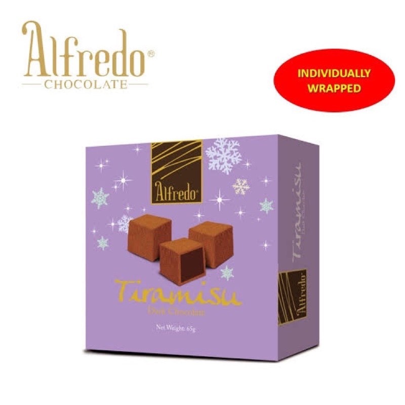 💜 อัลเฟรโด ทิรามิสุ ดาร์กช็อกโกแลต | Alfredo Tiramisu Dark Chocolate 65g