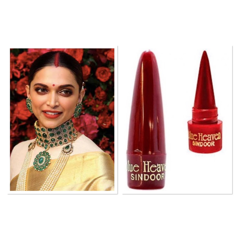 ผงเจิมอินเดียแบบผงมี Indian Red Colored Sindoor/เนื้อครีมไม่ต้องผสมน้ำ