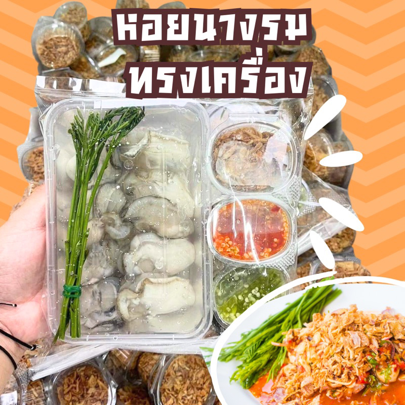 🦪 หอยนางรม ทรงเครื่อง หอยนางรมสด พร้อมเครื่อง พร้อมทาน ฟรีโฟม‼️