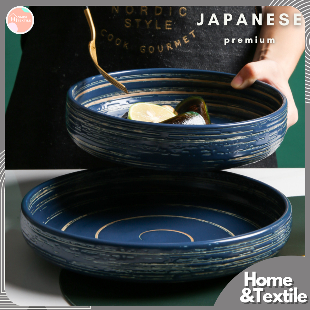 【Premium Japanese】ชามเซรามิคทรงกลมสไตล์ญี่ปุ่น เนื้อพรีเมี่ยม