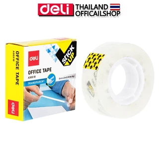 เทปใส Deli รุ่น A30310 เทปกาวใส กาวอะครีลิค ติดง่าย ไร่กลิ่น ขนาดพกพา ยาว33m (จำหน่าย 1 ชิ้น)