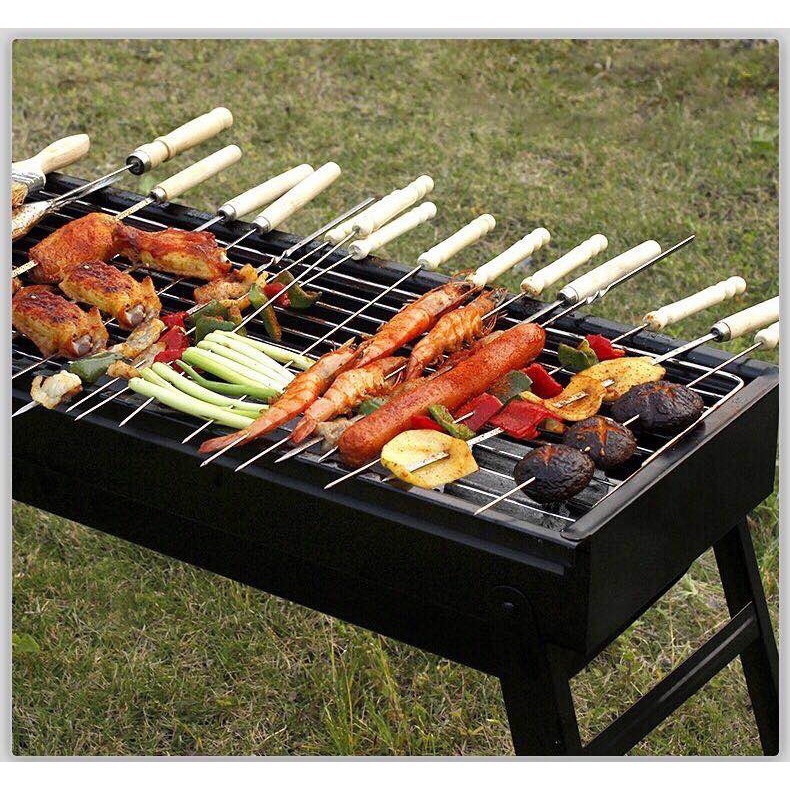 ✨ZY✨เตาย่างบาร์บีคิวใช้ถ่านแบบพกพา พับได้ น้ำหนักเบา - รูปที่ 3