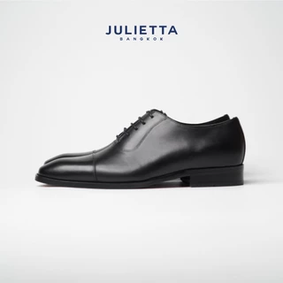 JULIETTA - Oxford Captoe Calfskin : Black (Square Toe)
