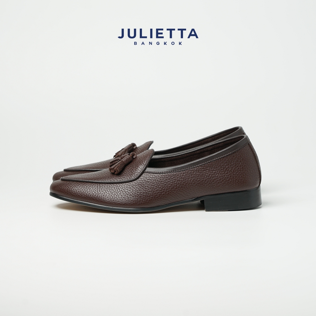 JULIETTA - Tassel Belgian Loafer Calfskin Brown (Unlined)