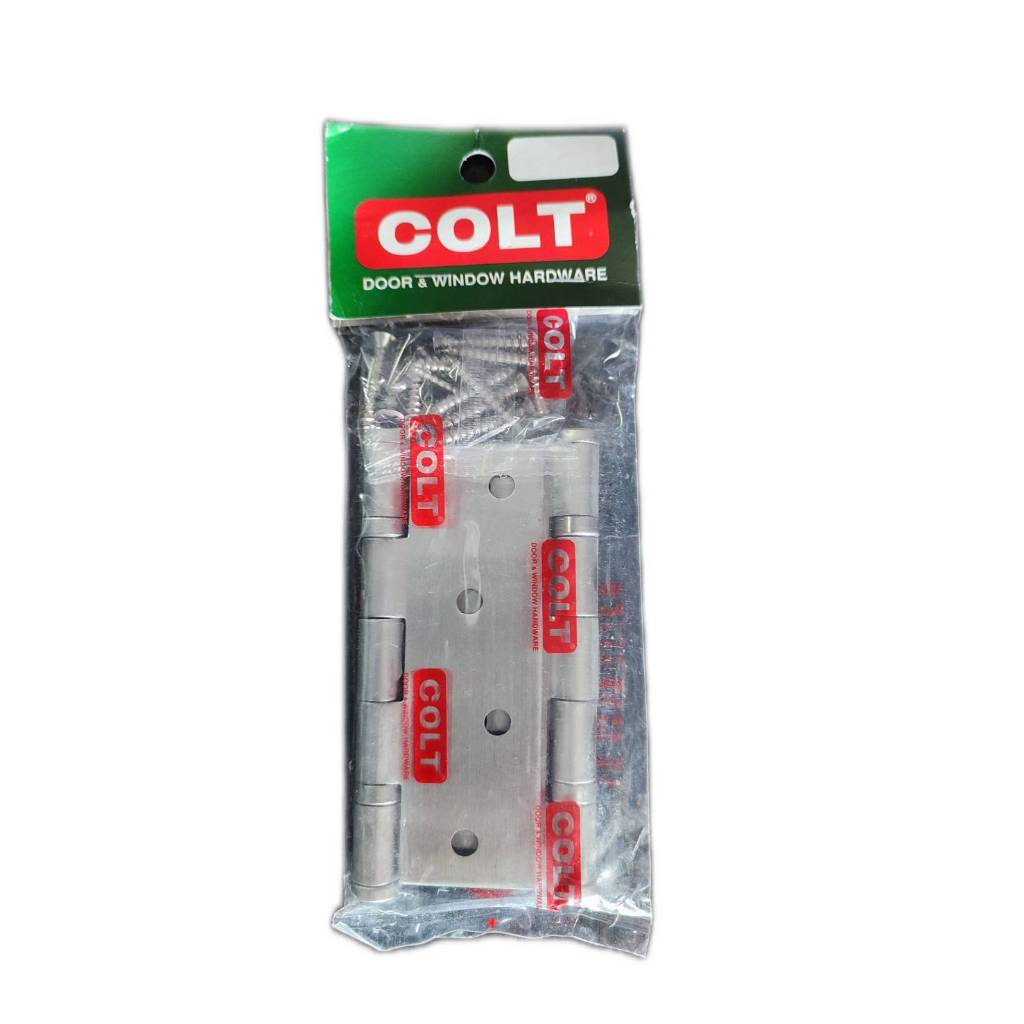 COLT บานพับประตูสเตนเลส 304 (2 แหวน 2 ลูกปืน) COLT รุ่น 288 ขนาด 4 x 3 นิ้ว x 2 มม. (แพ็ค 2 ชิ้น) ของแท้