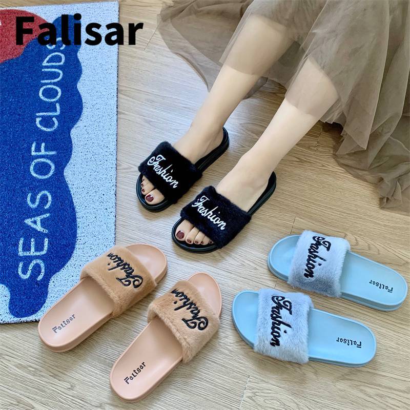 Falisar รองเท้าแตะผู้หญิงแบบสวม สีพาสเทลนุ่มๆ นำ้หนักเบา ใส่สบาย รุ่น 0129-1
