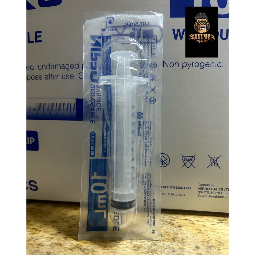 ไซริงค์ แบ่งขาย NIPRO Syringe ไซริงค์ หลอดป้อนยา หลอดตวง ป้อนอาหาร ขนาน10ML ราคา ถูกที่สุด ดีลบีเคเค