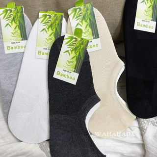 ถุงเท้าข้อเว้าสีพื้นBamboo คู่ละ 15 บาท🍃(ZHU）