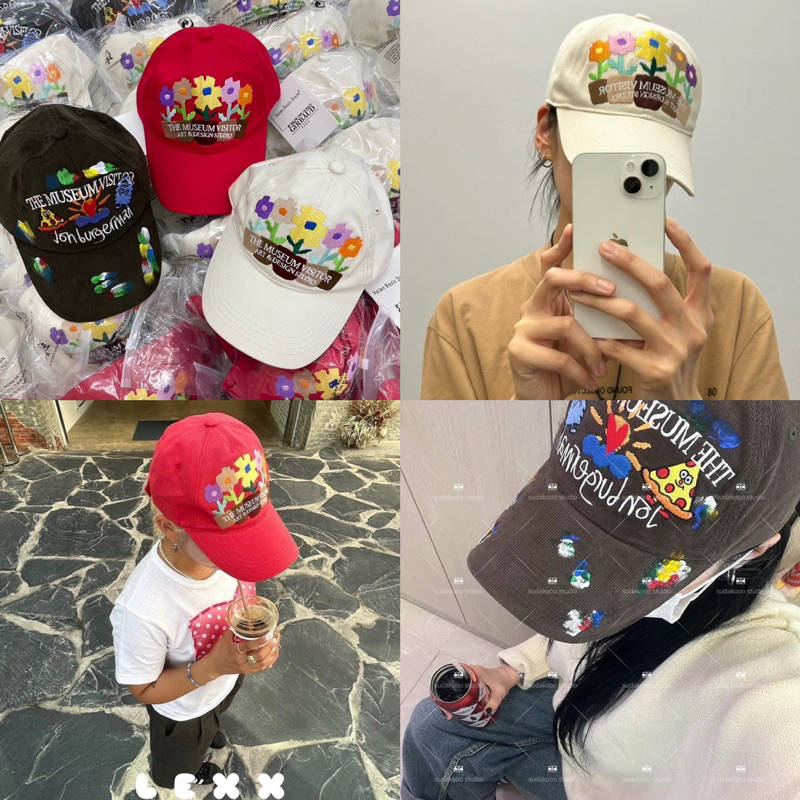 New in !! Themuseum cap • หมวกแบรนด์ดัง ทรงสวย น่ารักมากๆ งานปักนะค่า งานนำเข้า