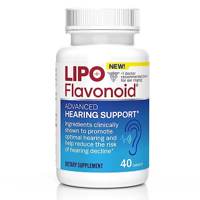 Lipo Flavonoid Advanced Hearing Support 40 caplets  ช่วยลดความเสี่ยงของการได้ยินลดลง และส่งเสริมการไ