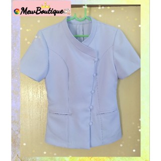 ชุดพยาบาลคอจีนกระดุมห่วงByMewBoutique💞