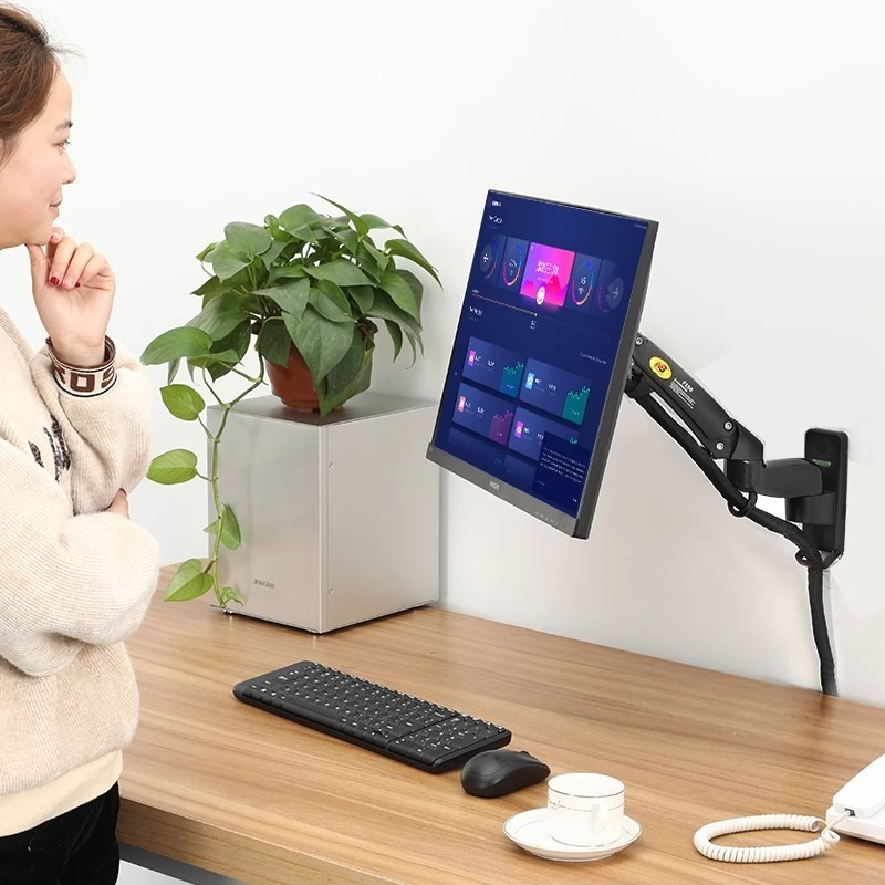 Wall-mounted display bracket North Bayou NB F150 ขาแขวนจอมอนิเตอร์ ขาแขวนจอทีวี ขาแขวนจอคอมพิวเตอร์ แบบติดผนัง 17-35″ ราคา ถูกที่สุด ดีลบีเคเค แกลเลอรีภาพที่ 2