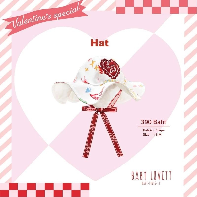 Babylovett หมวก Valentine ไซส์ M
