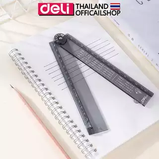 ไม้บรรทัดพับได้ 30 ซม. Deli พกพาง่าย ประหยัดพื้นที่ วัดเส้นตรง แม่นยำ เหมาะนักเรียน Folding Ruler