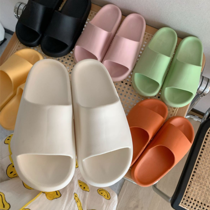 Laila รองเท้าแตะสวมใส่ในบ้าน รองเท้าEVAนิ่มใส่สบาย แบบเรียบ สไตล์เกาหลี  # 0001-