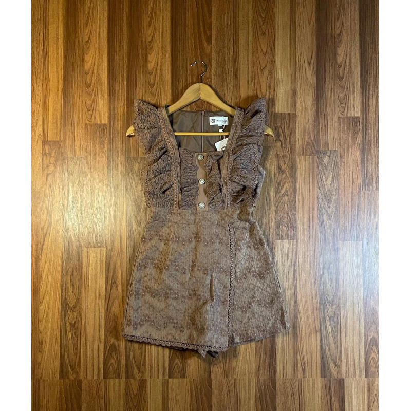New 🛍️ จั๊มสูท ป้ายห้อย Valley Girl Size S กำมะหยี่งานดีมาก