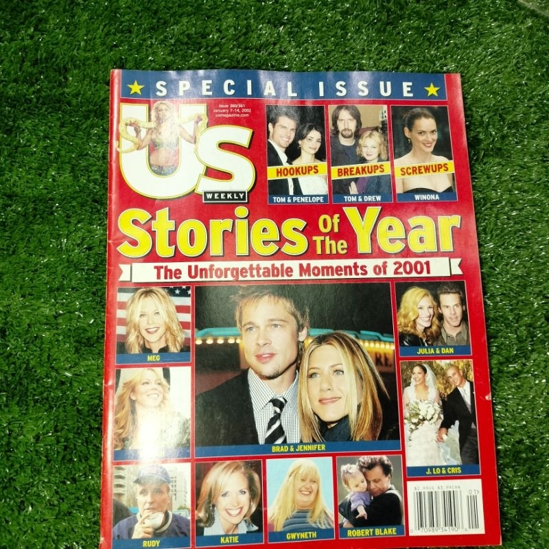 นิตยสาร US Magazine Y2K January 7-14 2002 UNFORGETTABLE 2001 MOMENTS J-Lo Britney
