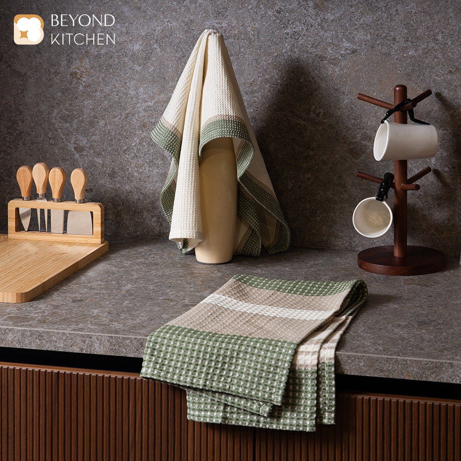 ผ้าทำความสะอาดอุปกรณ์กาแฟ ผ้าเช็ดแก้ว BEYOND KITCHEN รุ่น BEEhive แพ็ค2ผืน ขนาด 18"x28" in.