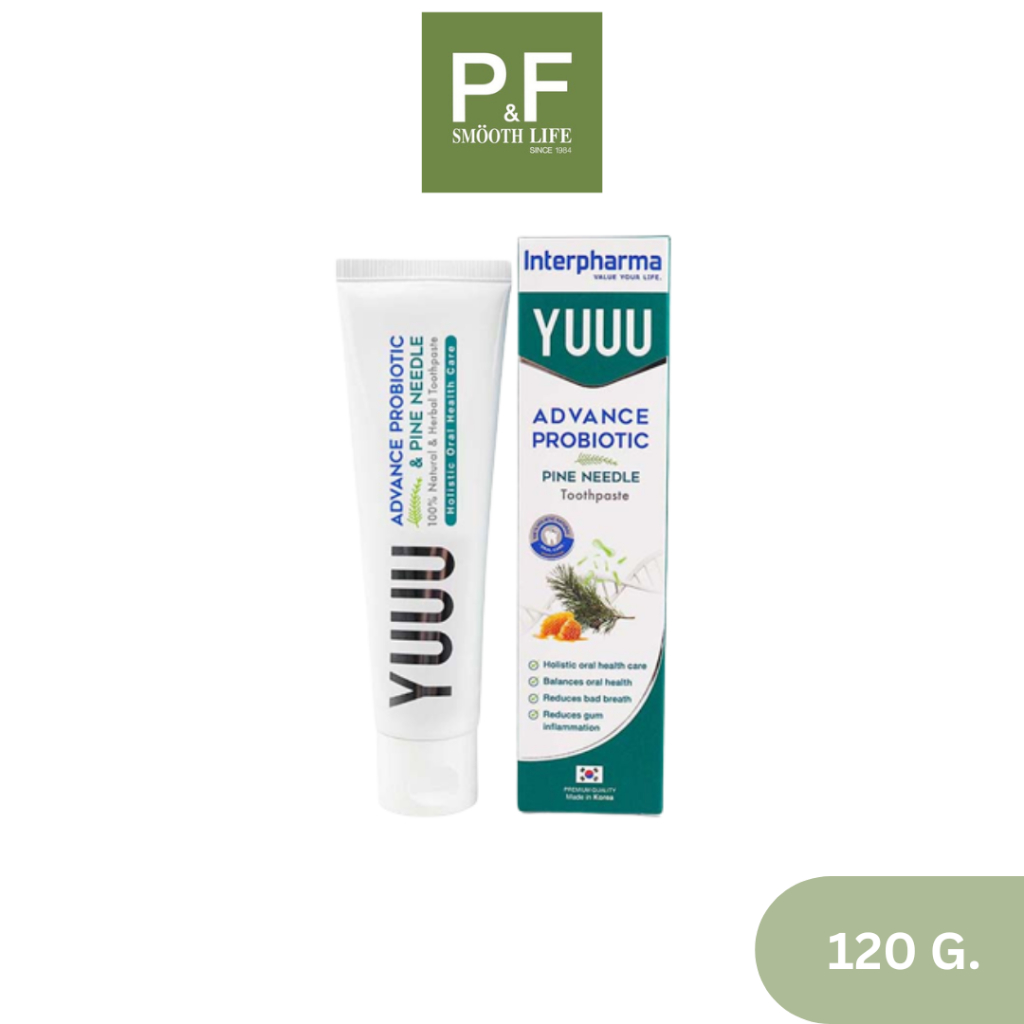 Interpharma YUUU toothpaste 120g ยาสีฟัน ยู โพรไบโอติกส์