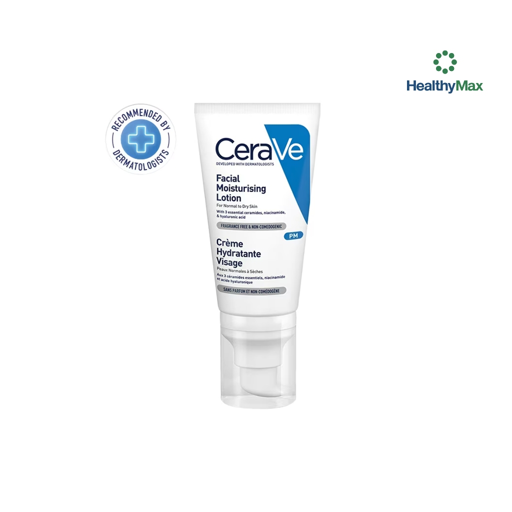 CERAVE Facial Moisturising Lotion โลชั่นบำรุงผิวหน้าสำหรับผิวธรรมดา 52ml