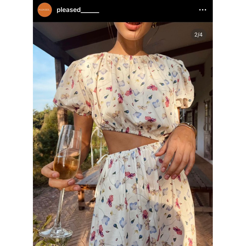 เดรสลายดอกละมุน ร้าน pleased