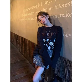 ส่งทันที Cici(NO. 5603/6069)Long sleeve เสื้อแขนยาวสกรีนลายสุดเกาหลี ใส่แมตช์ยีนส์น่ารักสุดๆ