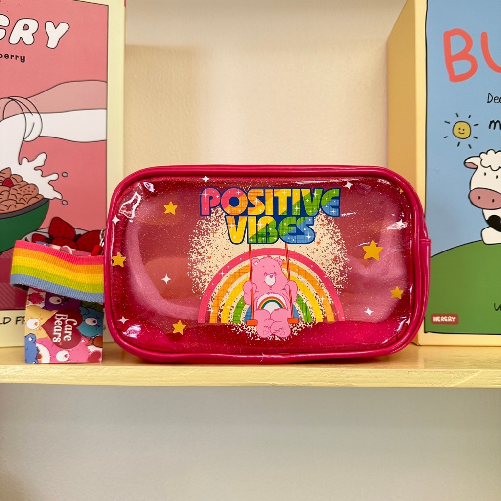 (พร้อมส่ง ) Care Bears cosmetic bag กระเป๋าเครื่องสำอางค์ ลายแคร์แบร์