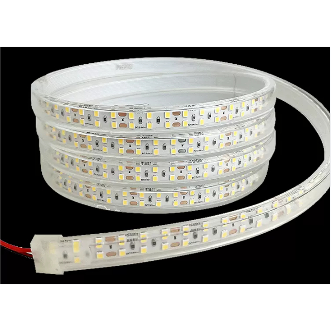 LED light strip DC24V ไฟเส้นไฟแถบตกแต่งบ้าน ตกแต่งกลางแจ้งได้กันน้ำ ตัดระยะทุกๆ 20cmใช้ในสถานที่ก่อสร้าง อุโมงค์ บ่อปลา