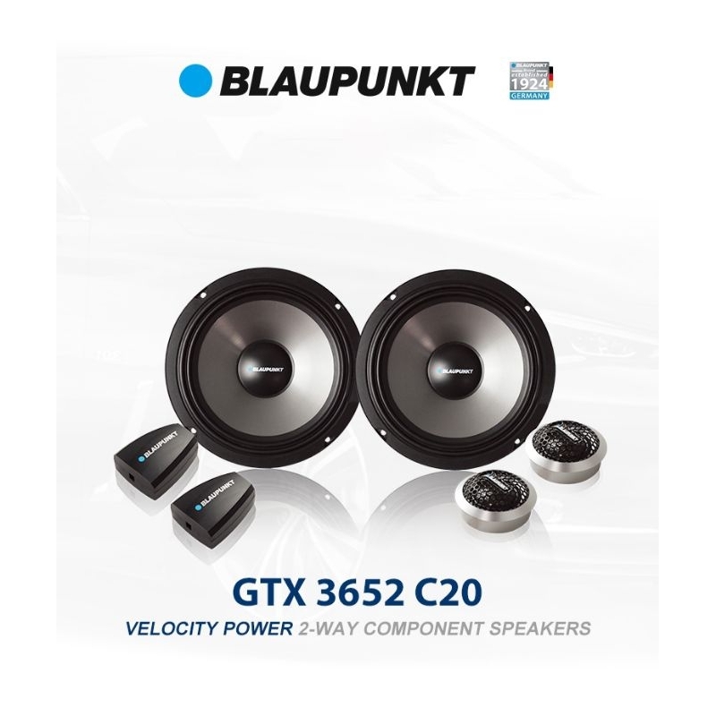 GTX 3652 C20 BLAUPUNKTลำโพงเสียงกลางแหลม 6.5นิ้ว (แยกชิ้น) กำลังขับ 150Watts. BLAUPUNKT รุ่น GTX 3652 C20