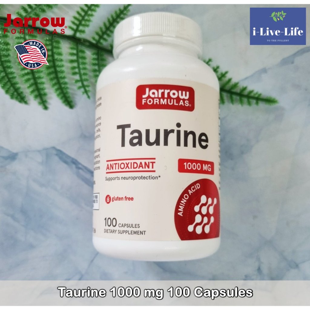 ทอรีน Taurine 1000 mg 100 Capsules - Jarrow Formulas