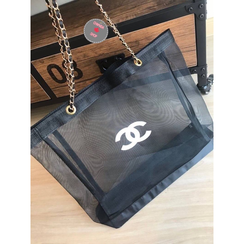 CHANEL SHOPPING BAG WITH PREMIUM GIFTแท้💯🖤