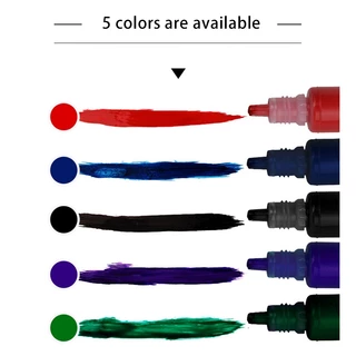 หมึกตรายางแฟลชสแตมป์ ขนาด 10 ml. มี 5 สี หมึกเข้มข้น ปั๊มผ้าได้ เป็น Oil Base ใช้เติมบริเวณหน้าตรายาง ใช้ได้นายหลายครั้ง