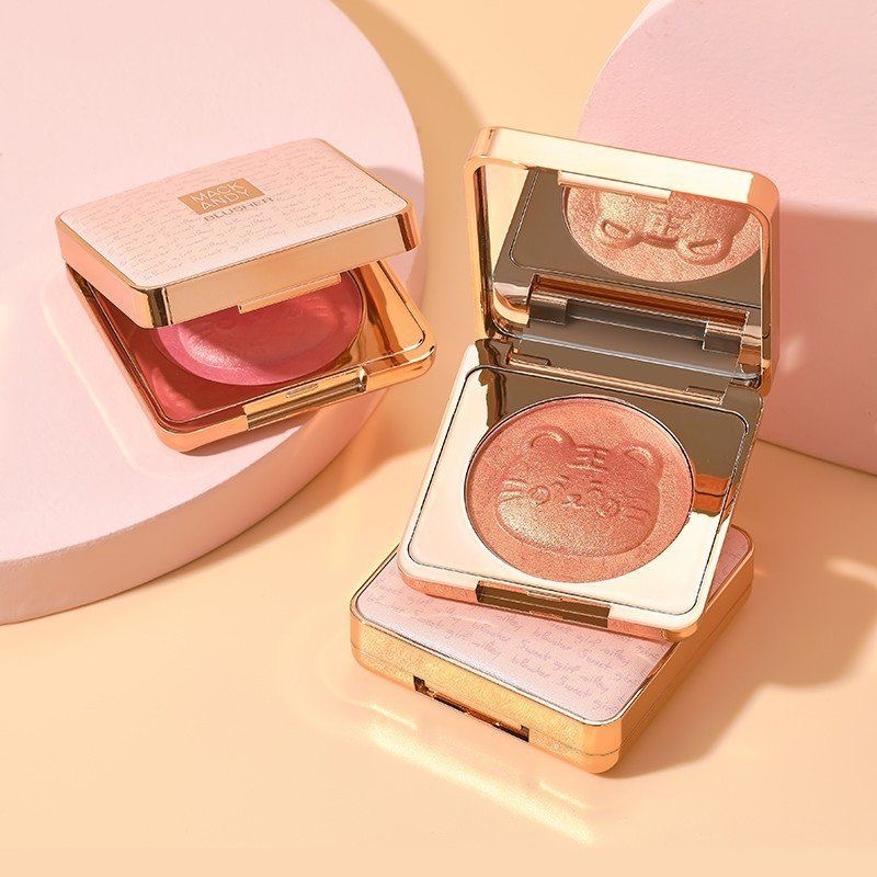 MackAndy Sweet Girl Silky Blusher [MK328] ปัดแก้มชิมเมอร์แน่น หน้าฉ่ำวาว สีสวยสดใส ติดทนยาวนาน