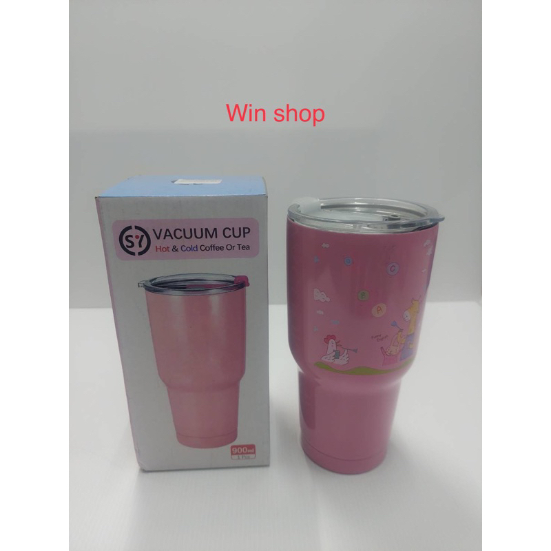 VACUUM CUP แก้วเยติ แก้วเก็บความเย็นและความร้อนได้ ผลิตจากสแตนเลส ขนาด 900 ml