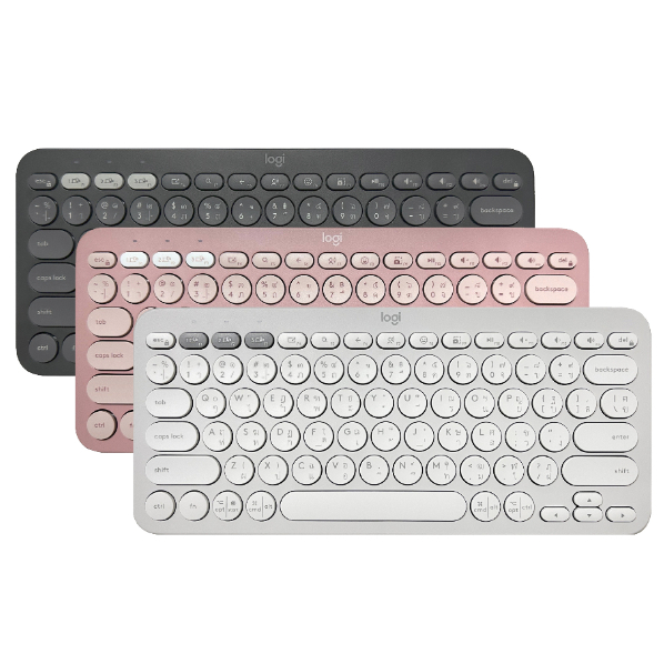Logitech K380S  Multi-Device Bluetooth Keyboard คีย์บอร์ดไร้สายบลูทูธ เชื่อมต่อหลายอุปกรณ์ สกรีน(ไทย/อังกฤษ)จากโรงงาน
