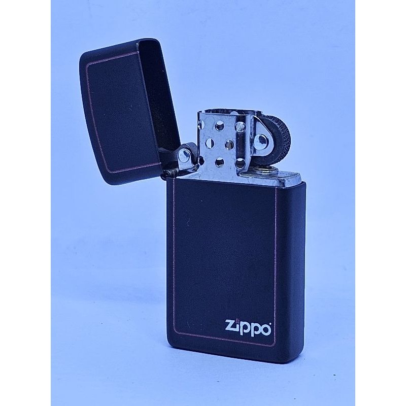 #1618zb Zippo Slim Black/z-Brdr