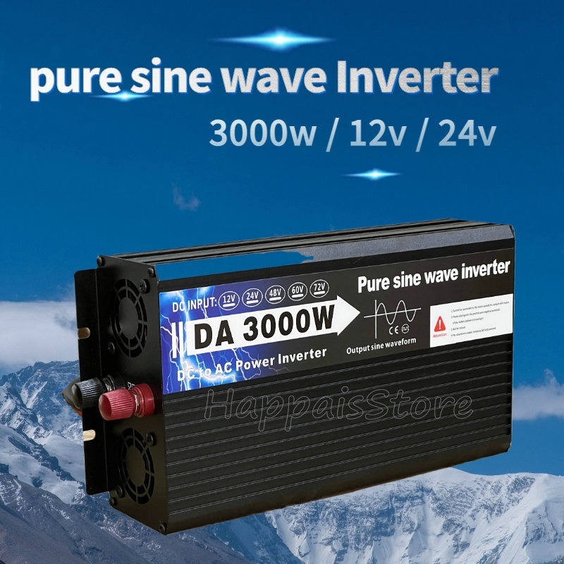 AD Inverter 3000W pure sine wave 12V อินเวอร์เตอร์เพียวซายเวฟ 3000W DA inverter
