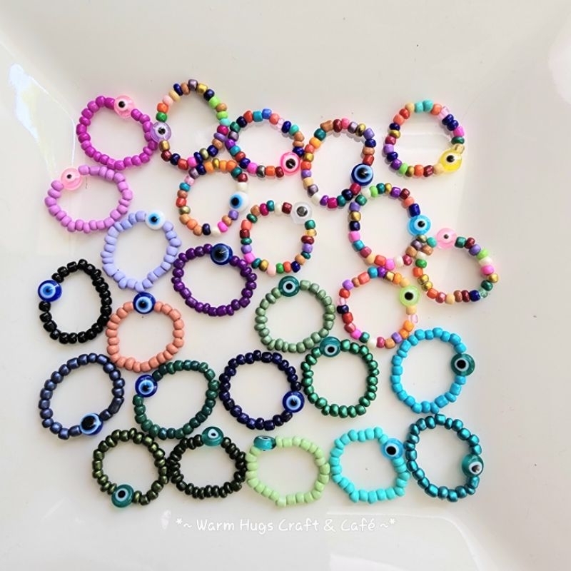 EVIL EYE แหวนลูกปัด เครื่องประดับสายมู