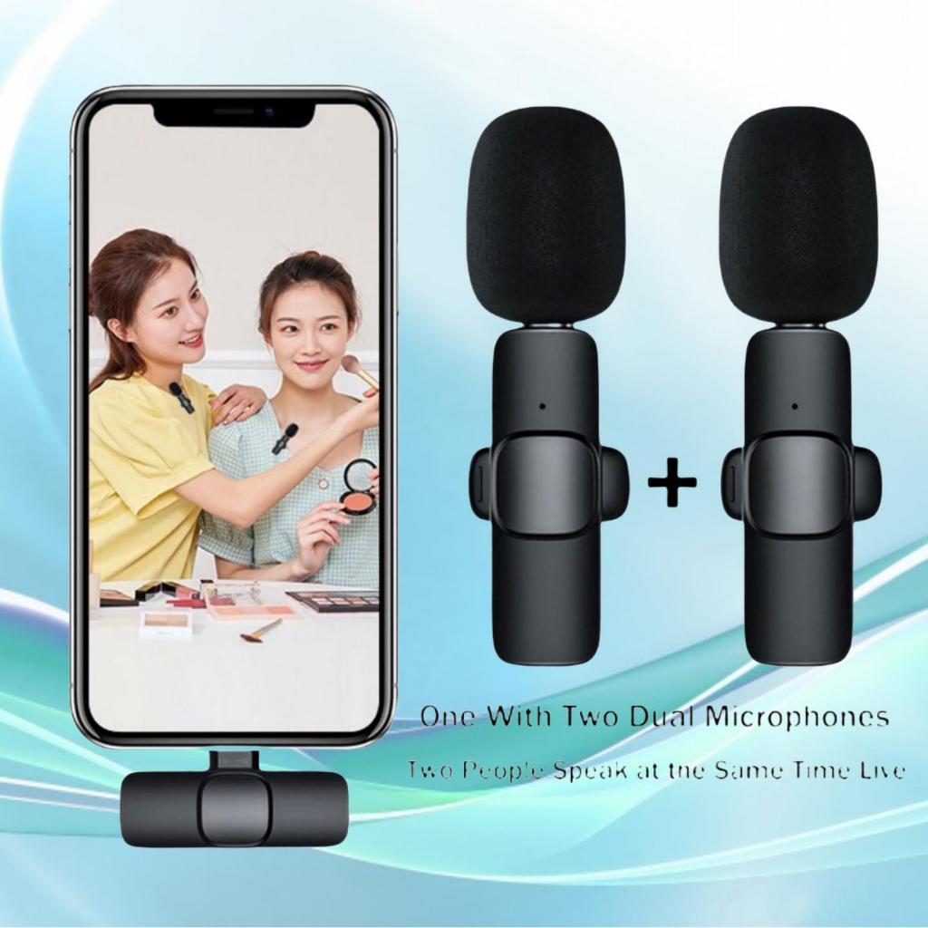 iPhone /แอนดรอยด์ไร้สายไมโครโฟนเชื่อมต่อโทรศัพท์ปลั๊กสัมภาษณ์ และจอแสดงผล ที่เชื่อมต่อได้ง่ายไมโครโฟนขนาดเล็กfor phone