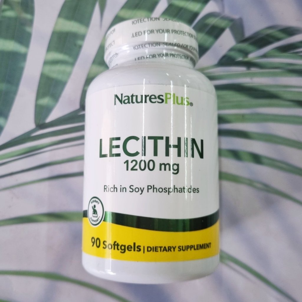 เลซินติน Lecithin 19 Grains 1200 mg Rich in Soy Phophatides 90 Softgels (NaturesPlus®)